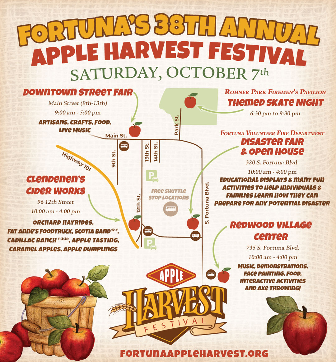 Schedule of Events Fortuna Apple Harvest